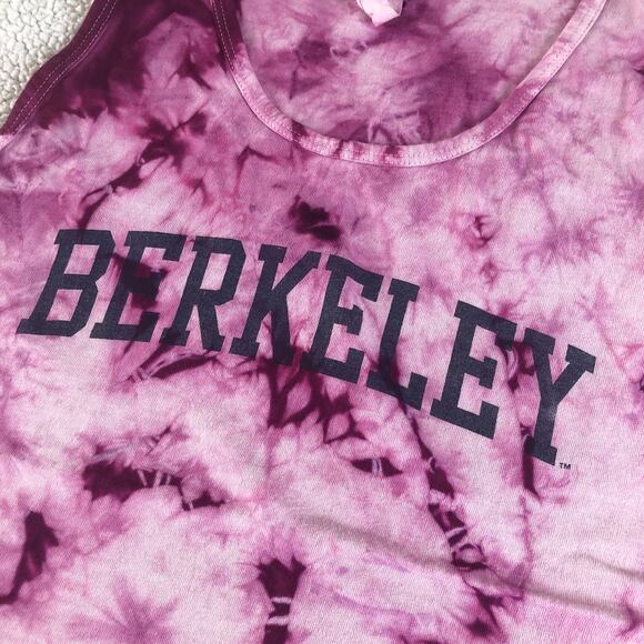Berkeley reworked hand tie dyed violet purple sleeveless tank top large - Picture 2 of 4